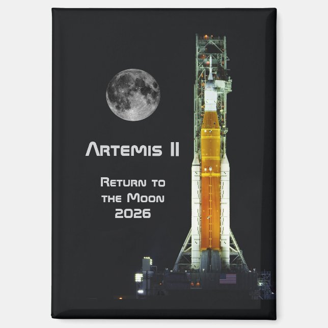 Artemis-II-Mondmission Magnet (Vorderseite)