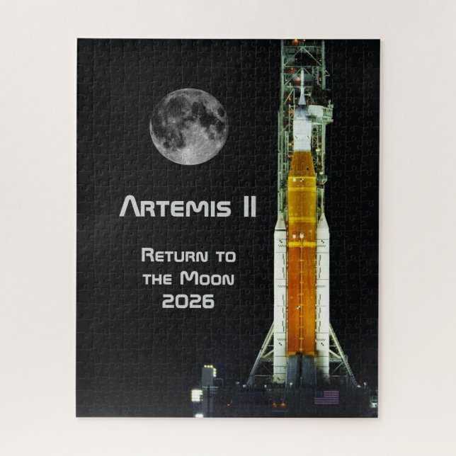 Artemis-II-Mondmission Puzzle (Vertikal)