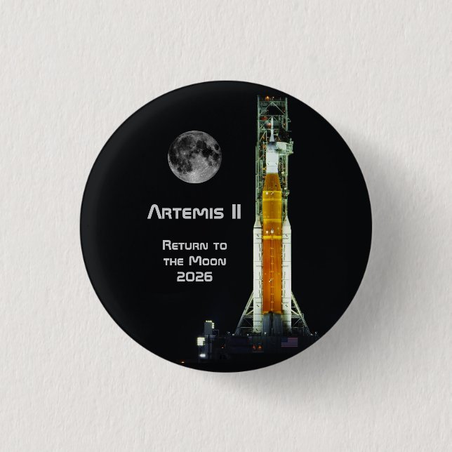 Artemis II Moon Mission Button (Vorderseite)