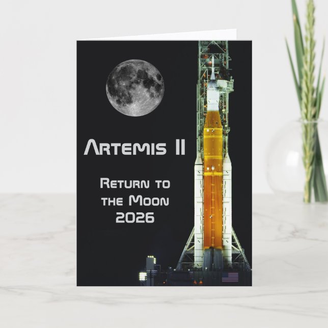 Artemis II Moon Mission Karte (Vorderseite)