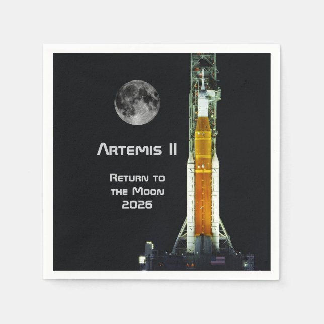 Artemis II Moon Mission Serviette (Vorderseite)