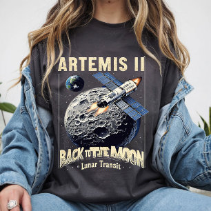 Artemis II NASA Mondmission Kosmische Galaxie Kuns T-Shirt