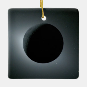 Artemis II Totale Sonnenfinsternis Keramikornament