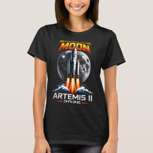 Artemis ii zurück zum Mond 2026 Geschenk für Männe T-Shirt