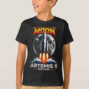Artemis ii zurück zum Mond 2026 Geschenk für Männe T-Shirt