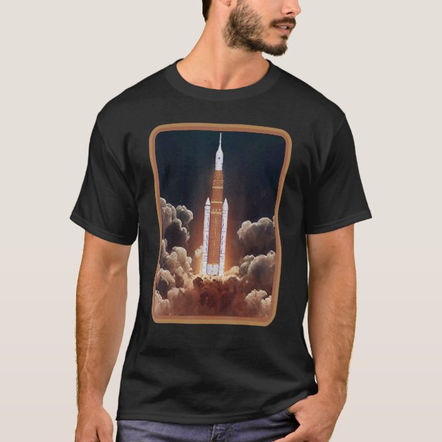 Artemis Launch SLS Moon Rocket Orbit Space 1 T-Shirt (Vorderseite)