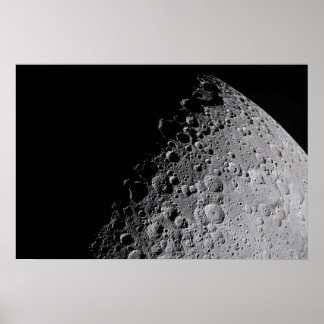 Artemis-Mondmission Mondoberfläche Poster