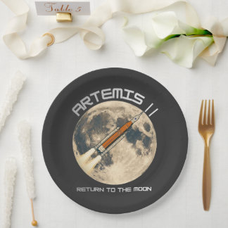 Artemis-Mondmission Pappteller