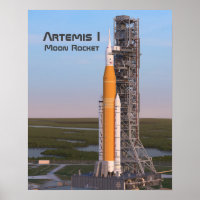 Artemis One Moon Rocket auf Pad