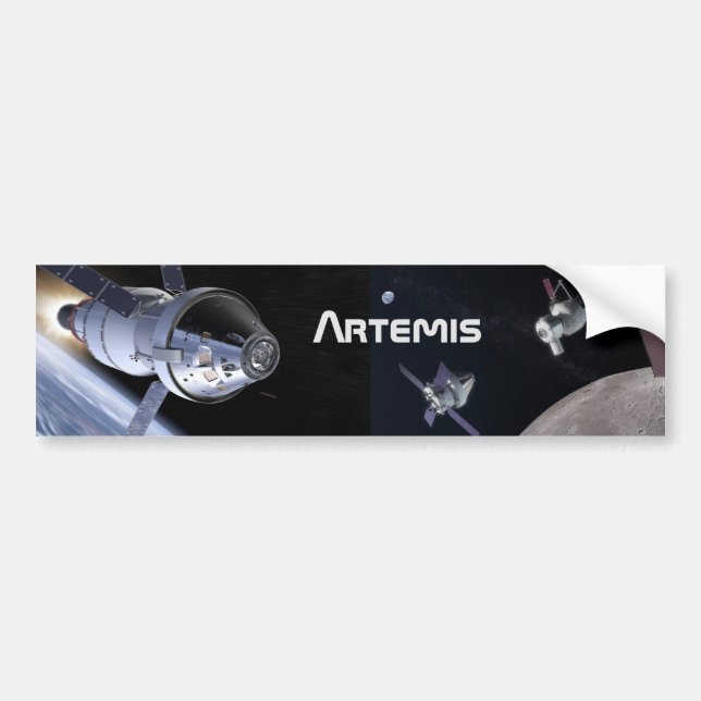Artemis Orion SLS Moon Mission Autoaufkleber (Vorne)
