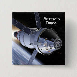 Artemis Orion SLS Moon Mission Button