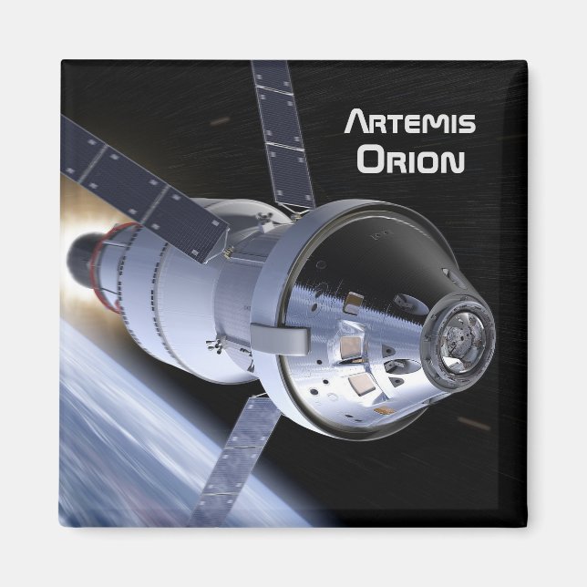Artemis Orion SLS Moon Mission Magnet (Vorne)