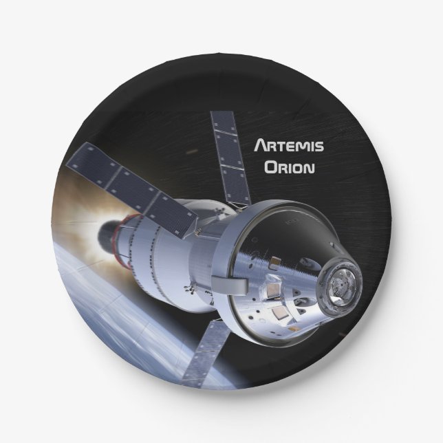 Artemis Orion SLS Moon Mission Pappteller (Vorderseite)