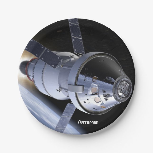 Artemis Orion SLS Moon Mission Pappteller (Vorderseite)