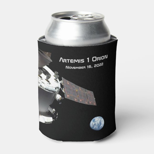 Artemis Orion Spacecraft Blauer Marmor Dosenkühler (Kanne Vorderseite)