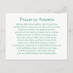 Artemis Postcard Postkarte