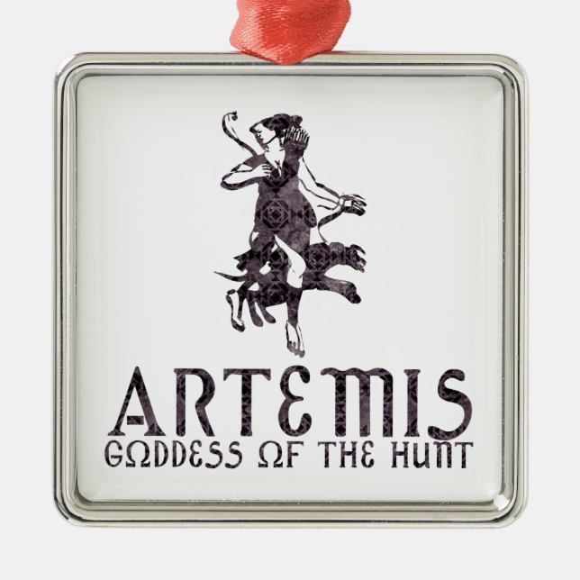 Artemis Silbernes Ornament (Vorne)