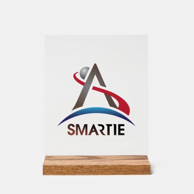 Artemis Smartie-Logo Acrylschild (Vorderseite)