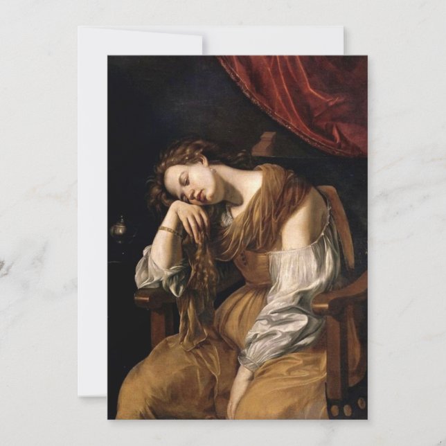 Artemisia Gentileschi - Umkehr von Mary Magdalene Einladung (Vorderseite)