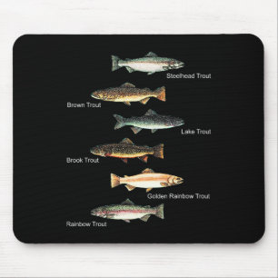 Arten der Aufbringung von Forellen Fisch Art Fisch Mousepad