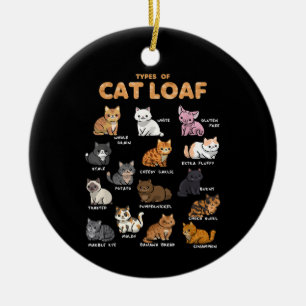 Arten Katzen Loaf Niedlich Kitten Kawaii Katzen Li Keramik Ornament