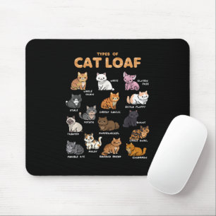 Arten Katzen Loaf Niedlich Kitten Kawaii Katzen Li Mousepad