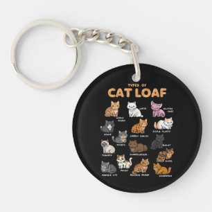 Arten Katzen Loaf Niedlich Kitten Kawaii Katzen Li Schlüsselanhänger
