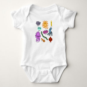 Arten von Bakterien Baby Strampler