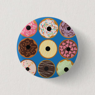 Arten von Donuts Button