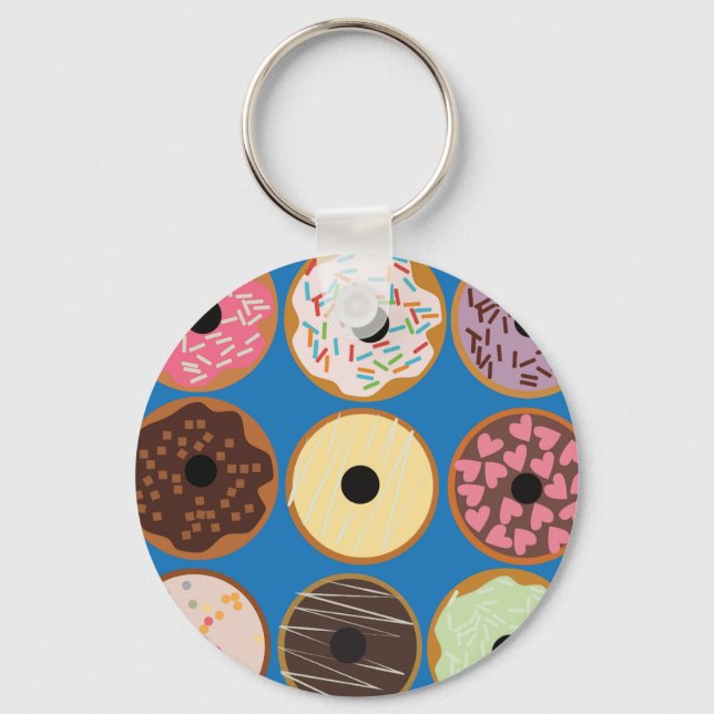 Arten von Donuts Schlüsselanhänger (Vorderseite)
