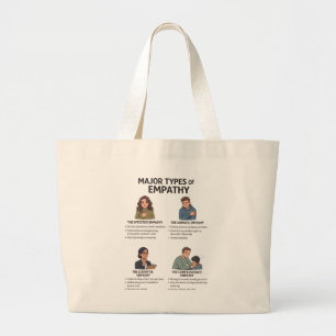 Arten von Empathie-Psychologie-Tasche Jumbo Stoffbeutel