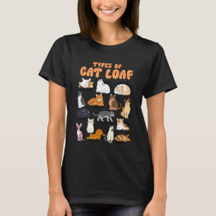 Arten von Katzen-Laib Cute Teen Girl Tabby Tuxedo- T-Shirt