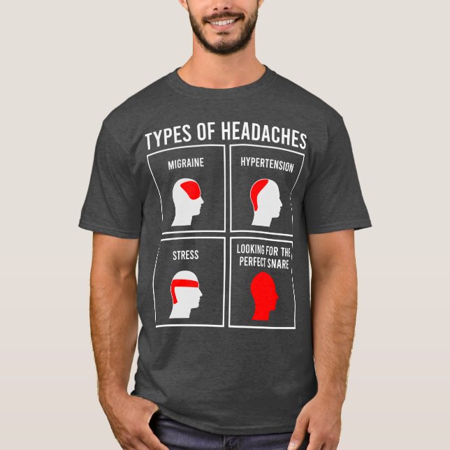 ARTEN VON KOPFSCHMERZEN Geschenk T-Shirt (Vorderseite)