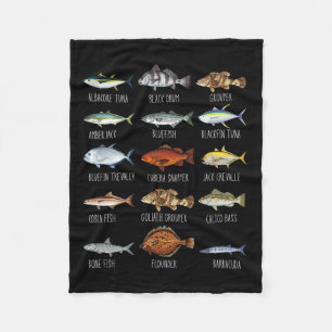 Arten von Salzwasserfischen Art Biologie Fischerei Fleecedecke