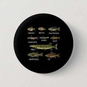 Arten von Süßwasserfischen Arten der Fischerei Button