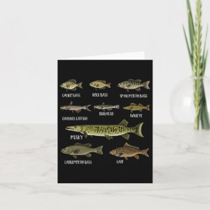 Arten von Süßwasserfischen Arten der Fischerei Karte