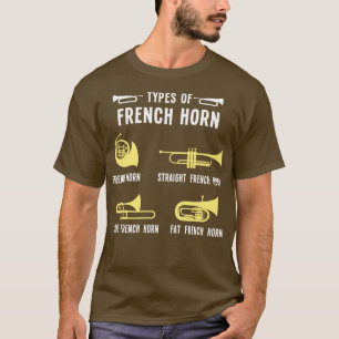 Arten von Waldhorn T-Shirt