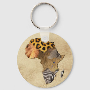 Artenplan des AFRICA-Schlüsselanhängers Schlüsselanhänger