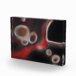Arterielle Motive: Abstrakt Schwarz, Weiß und Rot Fotoblock