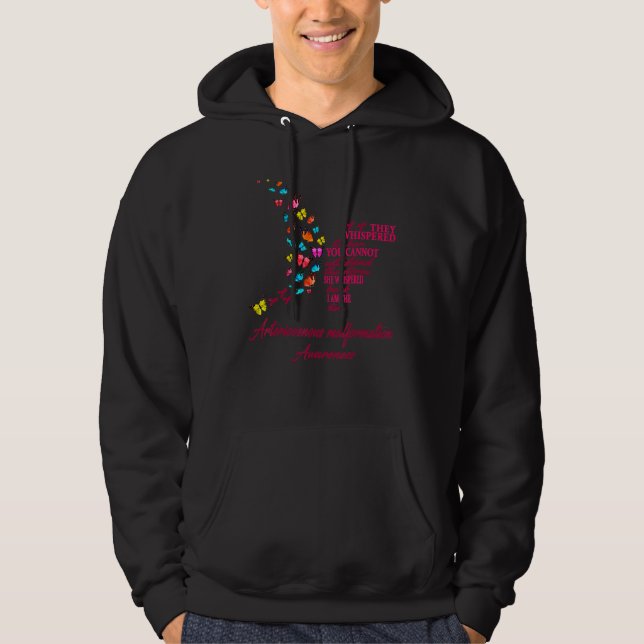 Arteriovenöse Malformation Avm Warrior Im Fine Hoodie (Vorderseite)