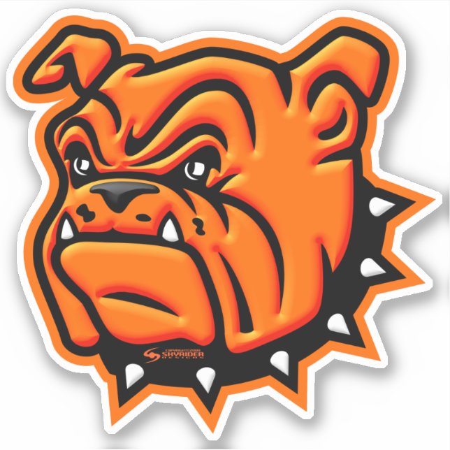 Artesia "Big Bulldog" 3D Vinyl Sticker (Vorderseite)