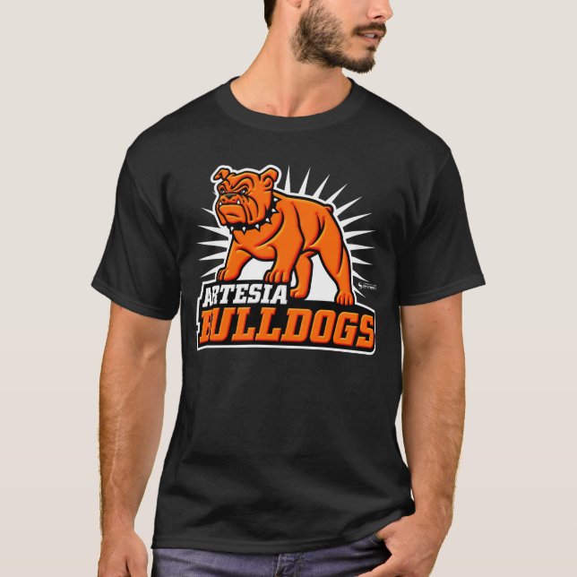 Artesia Bulldogs 3D Logo T - Shirt (Vorderseite)