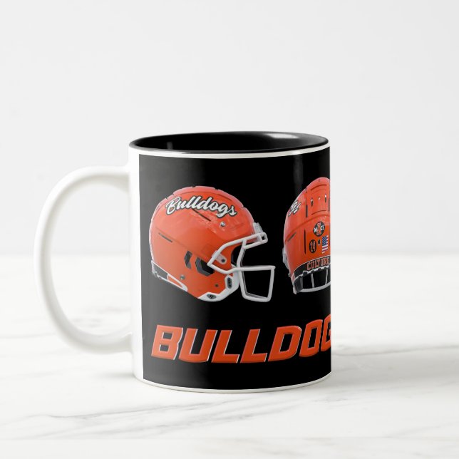 Artesia Bulldogs Football Helm Zweifarbige Tasse (Links)