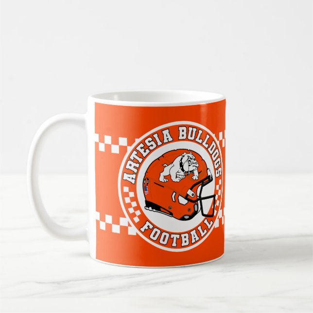 Artesia Bulldogs Football Roundel Kaffeetasse (Links)