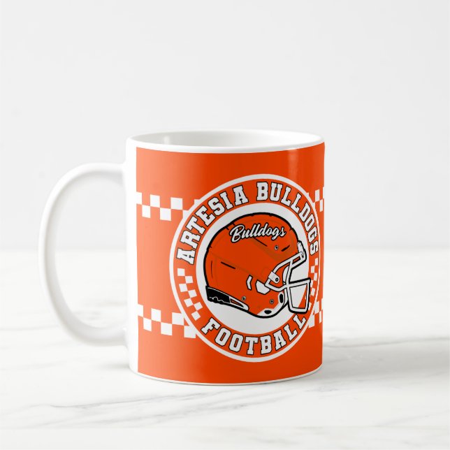 Artesia Bulldogs Football Roundel Kaffeetasse (Links)