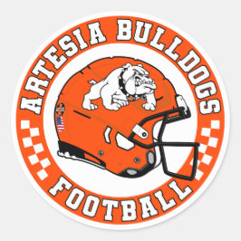 Artesia Bulldogs Football Roundel Runder Aufkleber
