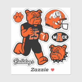 Artesia Bulldogs "Football Six-Pack" Sticker