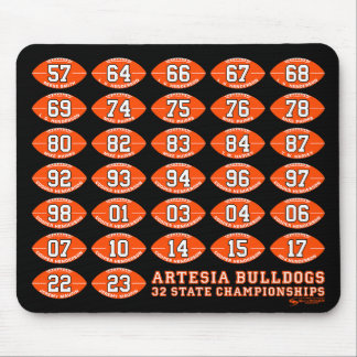 Artesia Bulldogs Football Staat Champs Mousepad