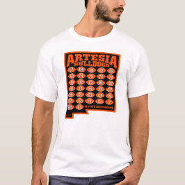 Artesia Bulldogs Staat Champs Football T - Shirt