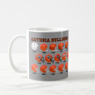 Artesia Bulldogs Staat Champs Helmet Tasse